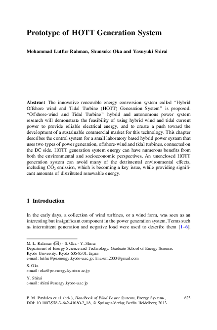 (PDF) Prototype of HOTT Generation System