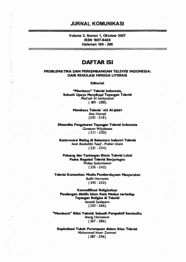 (PDF) Jurnal Komunikasi Vol 2 tahun