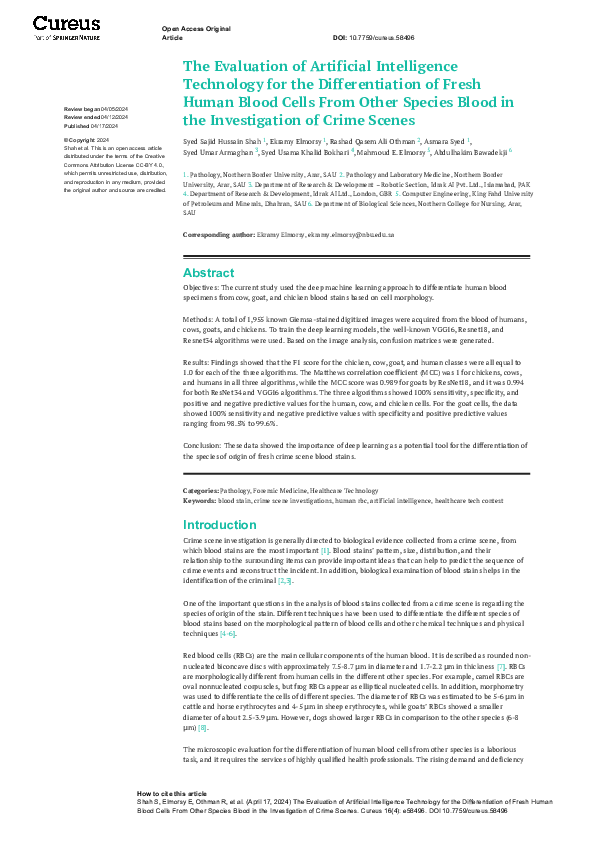 (PDF) The Evaluation of Artificial Intelligence Technology for the ...