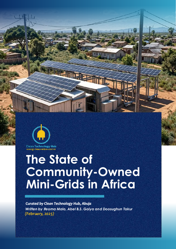 (PDF) The State of Community-Owned Mini-Grids in Africa
