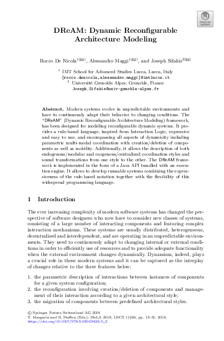 (PDF) DReAM: Dynamic Reconfigurable Architecture Modeling