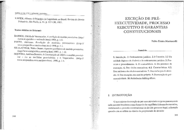(PDF) Exceção de pré-executividade, processo executivo e garantias ...
