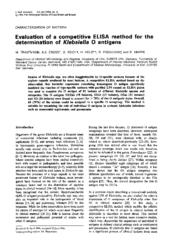 (PDF) Evaluation of a competitive ELISA method for the determination of ...