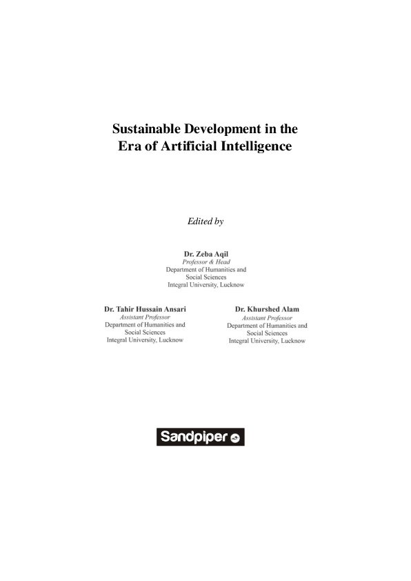 (PDF) Sustainable Development in the Era of Artificial Intelligence