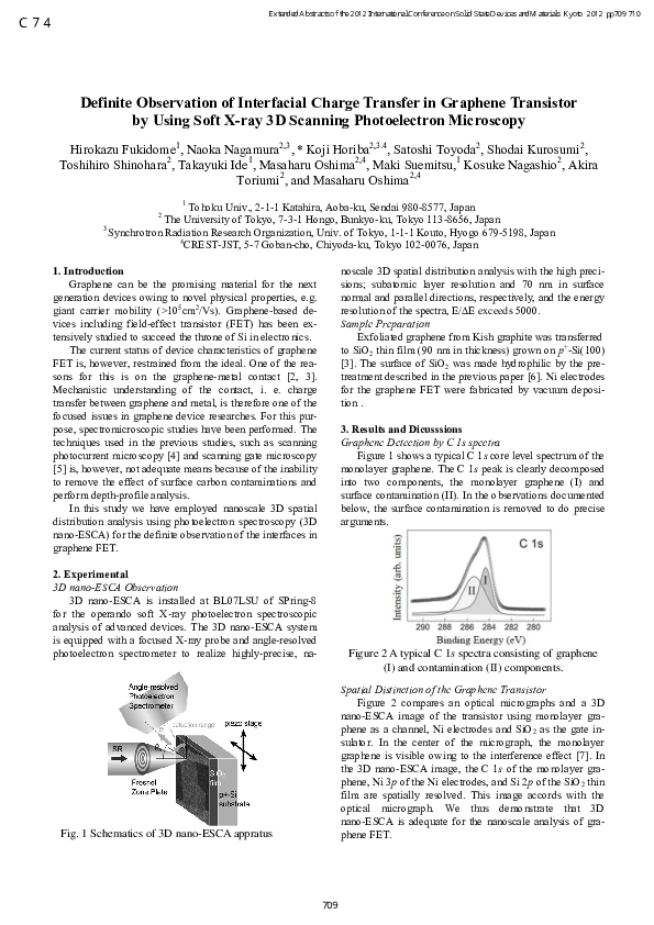 (PDF) Definite Observation of Interfacial Charge Transfer in Graphene ...