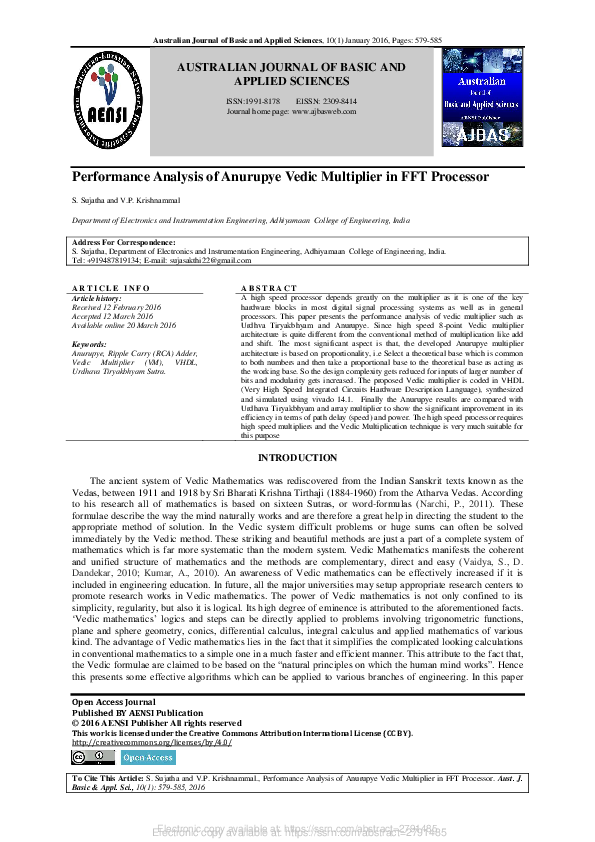 (PDF) AUSTRALIAN JOURNAL OF BASIC AND APPLIED SCIENCES