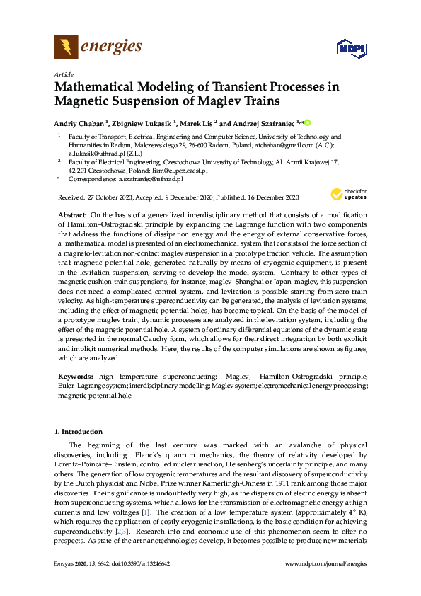 (PDF) Mathematical Modeling of Transient Processes in Magnetic ...