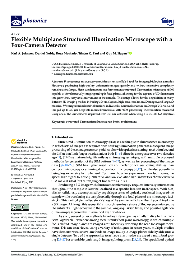 (PDF) Flexible Multiplane Structured Illumination Microscope with a ...