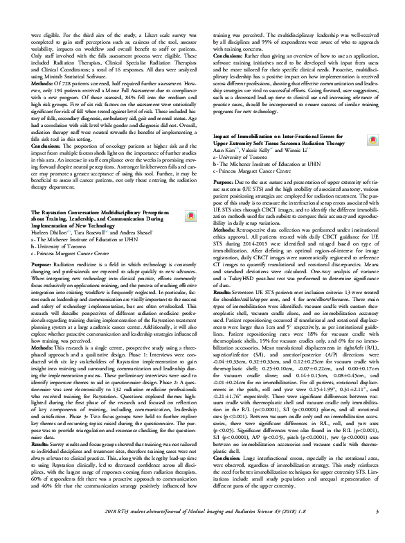 (PDF) The Raystation Conversation: Multidisciplinary Perceptions about ...