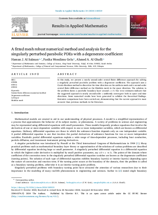 (PDF) Parameter-uniform numerical scheme for singularly perturbed ...