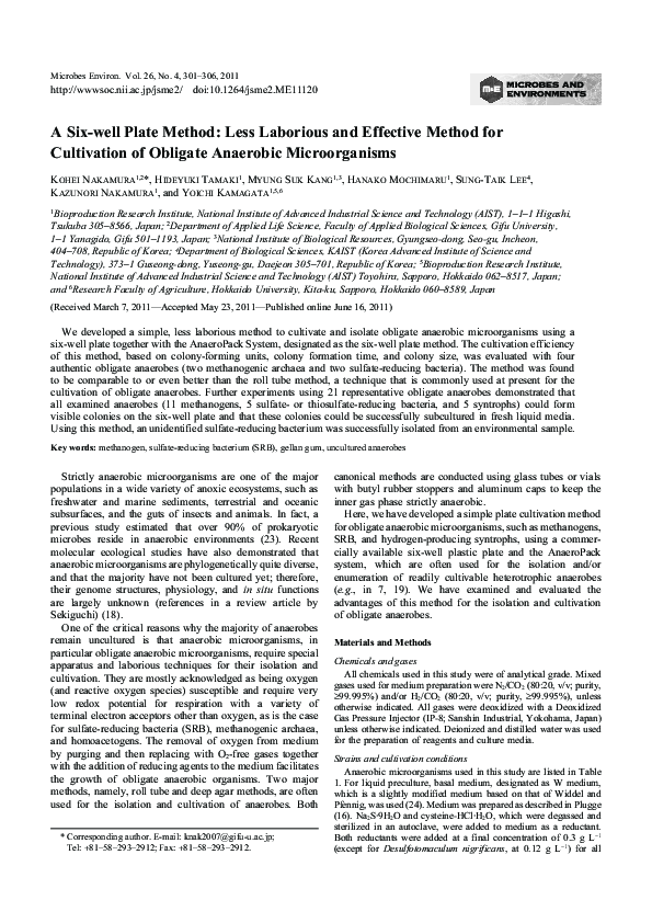 (PDF) A Six-well Plate Method: Less Laborious and Effective Method for ...
