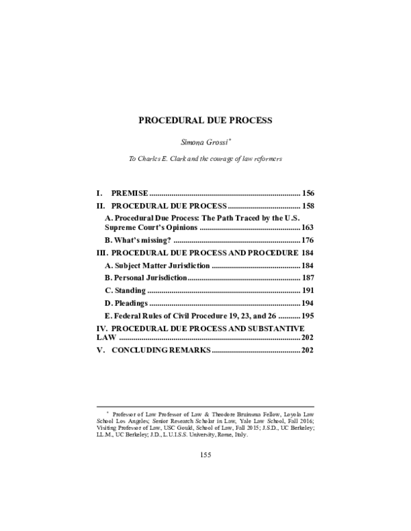 (PDF) Procedural Due Process