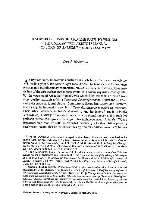 (PDF) Knowledge, Virtue and the Path to Wisdom: The Unexamined ...