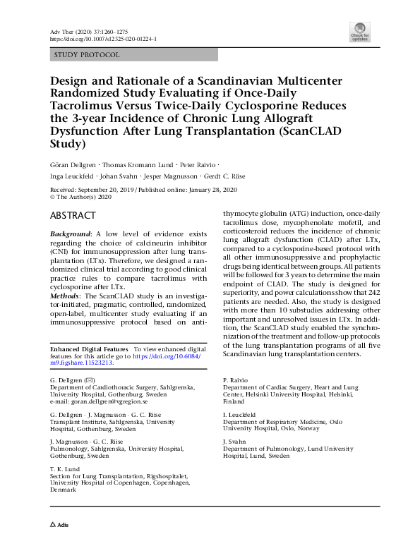 (PDF) Design and Rationale of a Scandinavian Multicenter Randomized ...