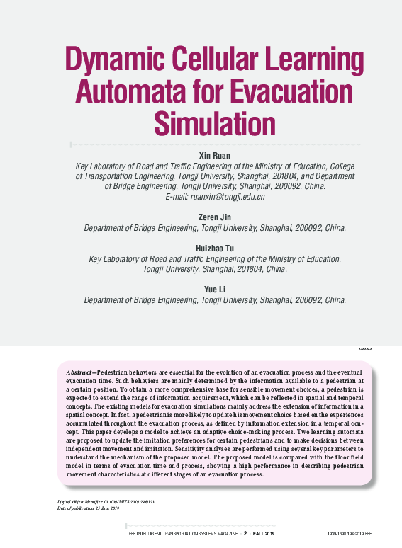 (PDF) Dynamic Cellular Learning Automata for Evacuation Simulation