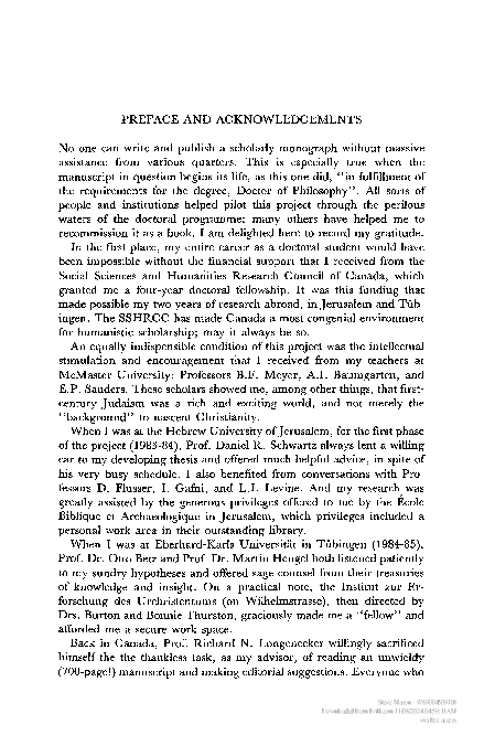 Pdf Preface And Acknowledgements