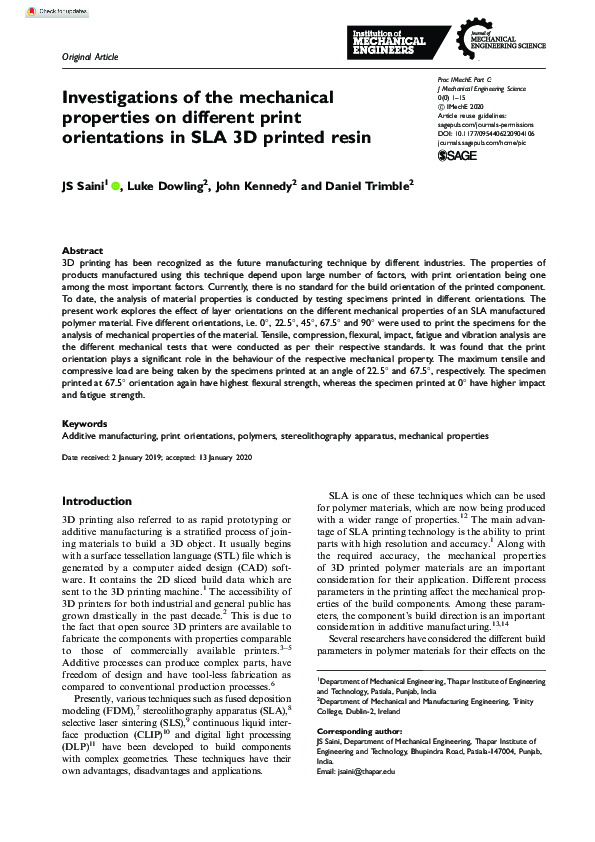 (PDF) Investigations of the mechanical properties on different print ...