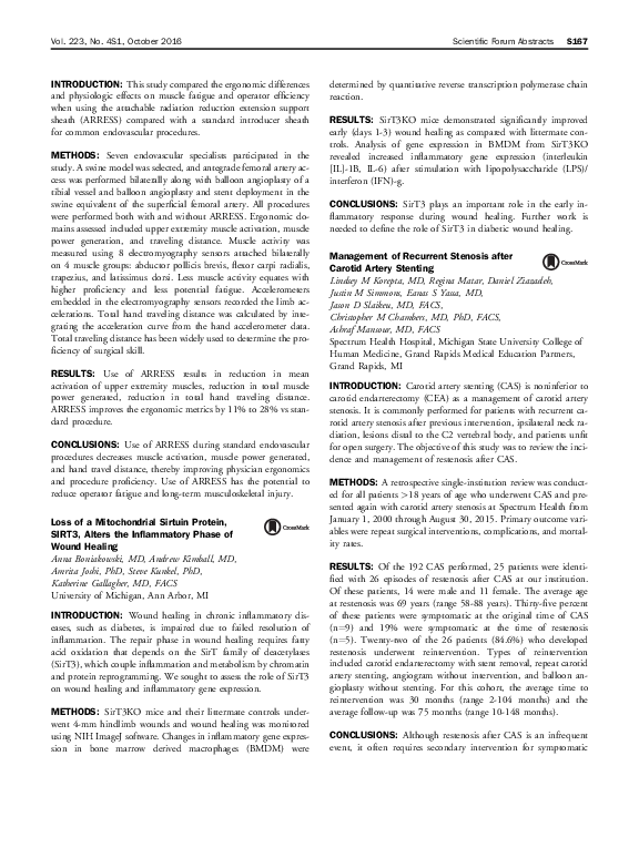 (PDF) Management of Recurrent Stenosis after Carotid Artery Stenting