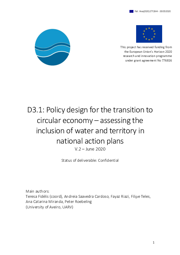 (PDF) Policy design for the transition to circular economy - assessing ...