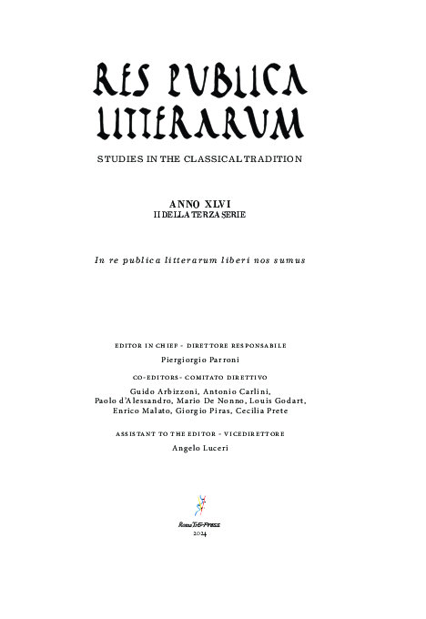(PDF) Timpanaro and the Text of Ennius