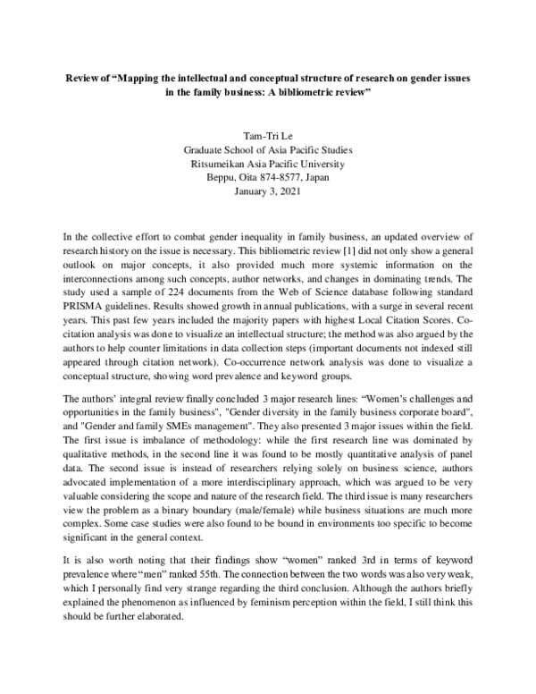 (PDF) Review of “Mapping the intellectual and conceptual structure of ...