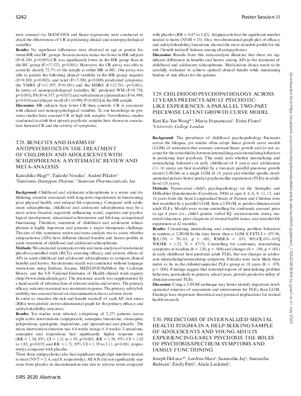 (PDF) T28. Benefits and Harms of Antipsychotics in the Treatment of ...