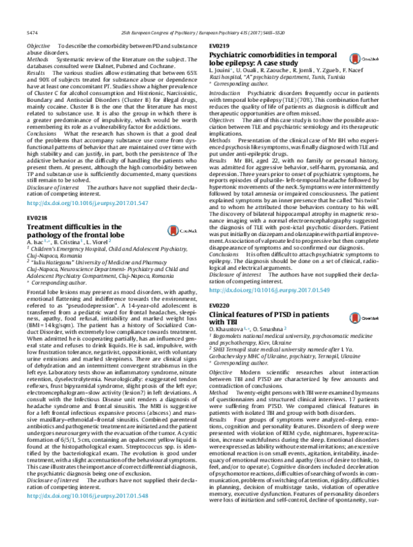 (PDF) Treatment difficulties in the pathology of the frontal lobe