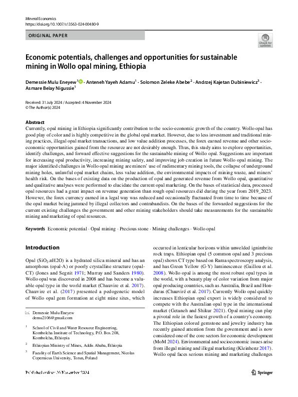 (PDF) Economic potentials, challenges and opportunities for sustainable ...