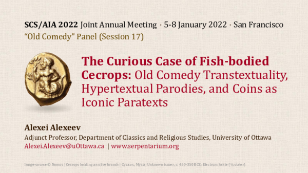 (PDF) The Curious Case of Fish-bodied Cecrops: Old Comedy ...