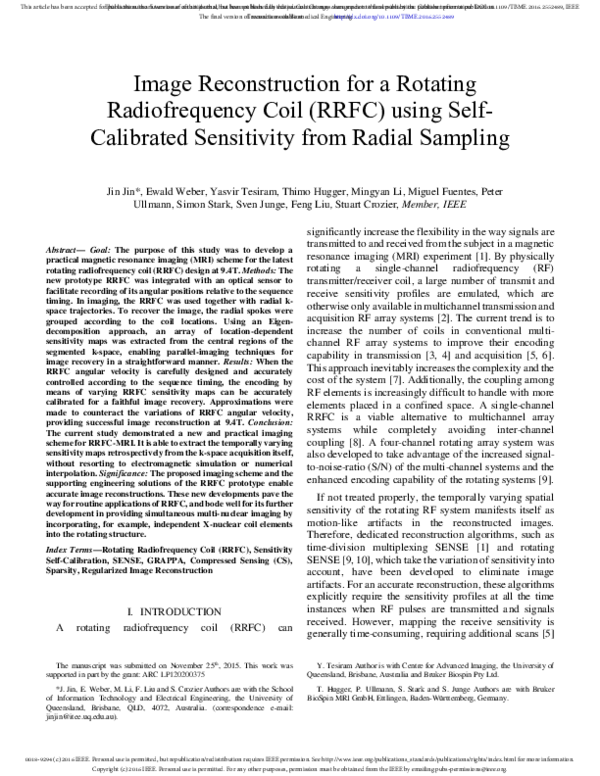(PDF) Image Reconstruction for a Rotating Radiofrequency Coil (RRFC ...