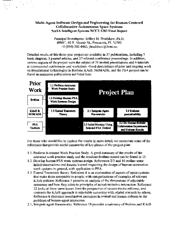 (PDF) Multi-Agent Software Design and Engineering for Human Centered ...