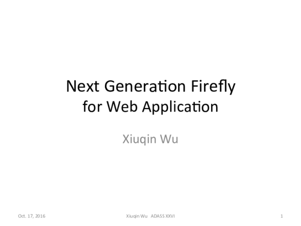 (PDF) Next Generation Firefly For Web Application