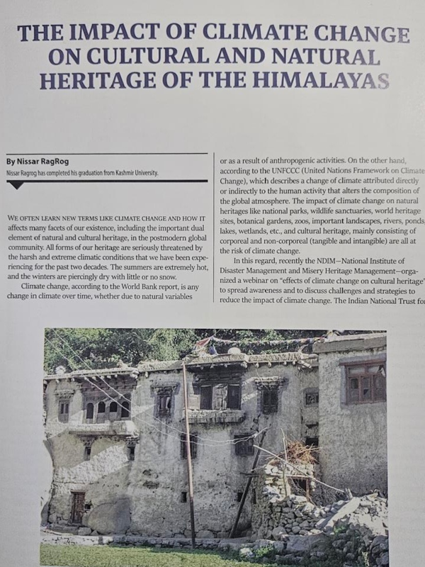 (PDF) Impact of Climate change on cultural and natural heritage of the ...