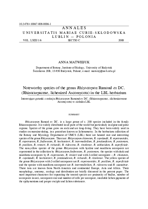 (PDF) Stratigraphic differentiation of loesses of the Lublin region