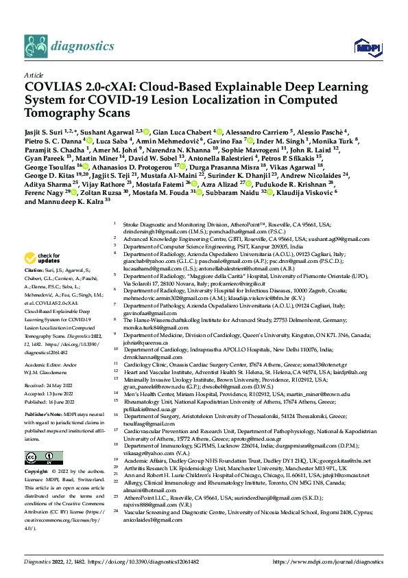 (PDF) COVLIAS 2.0-cXAI: Cloud-Based Explainable Deep Learning System ...