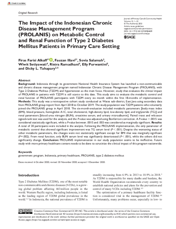 (PDF) The Impact of the Indonesian Chronic Disease Management Program ...