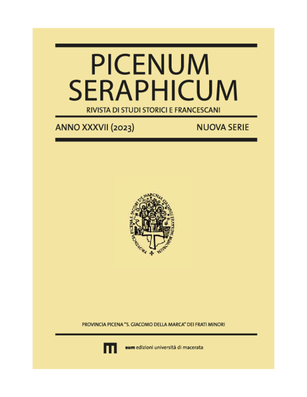 (PDF) Picenum Seraphicum - Arcese; Prima Pagina