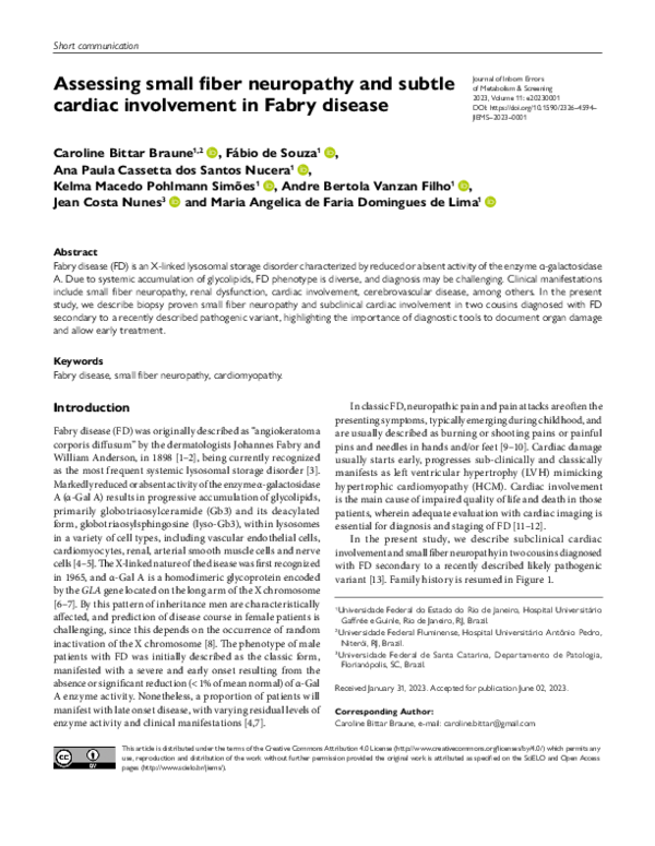 (PDF) Assessing small fiber neuropathy and subtle cardiac involvement ...