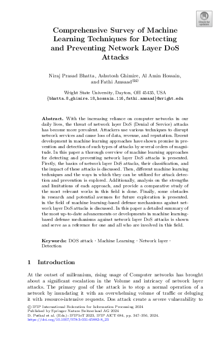 (PDF) Comprehensive Survey of Machine Learning Techniques for Detecting ...