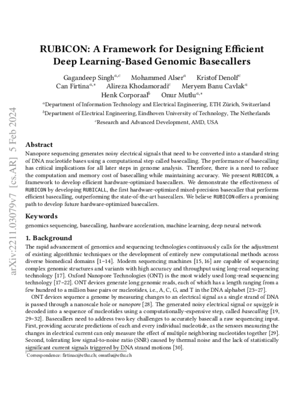 (PDF) A Framework for Designing Efficient Deep Learning-Based Genomic ...