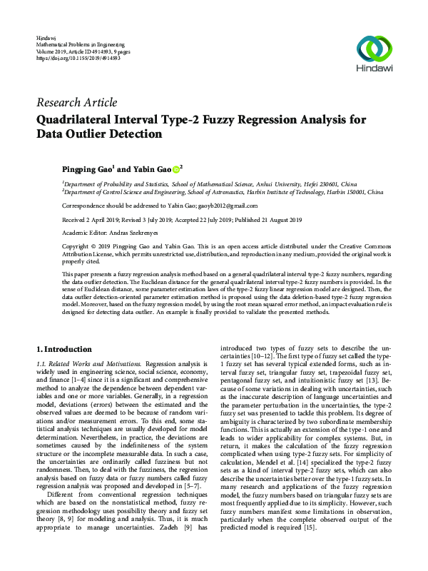 (PDF) Quadrilateral Interval Type-2 Fuzzy Regression Analysis for Data ...