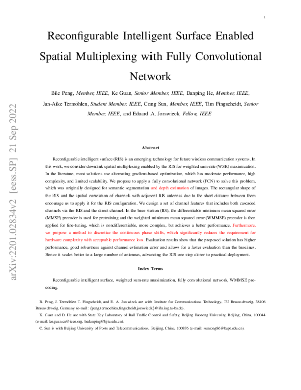 (PDF) Reconfigurable Intelligent Surface Enabled Spatial Multiplexing ...