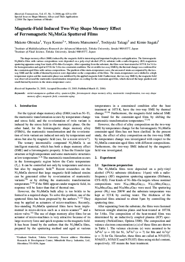 (PDF) Magnetic-Field Induced Two-Way Shape Memory Effect of ...