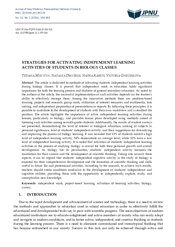 (PDF) Strategies for Activating Independent Learning Activities of ...