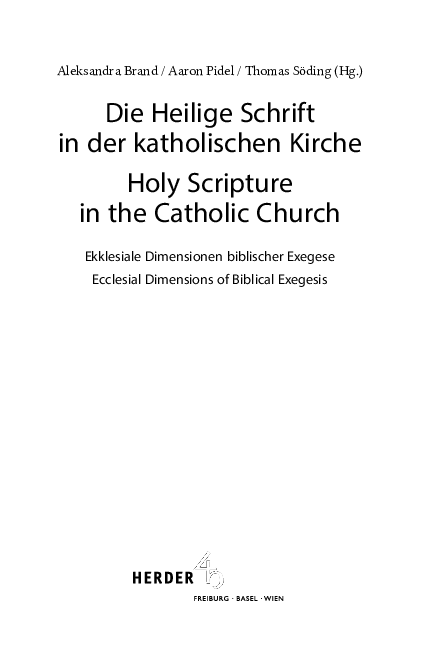 (PDF) “The Exegete’s Task According to Dei Verbum 12: An Elliptical ...
