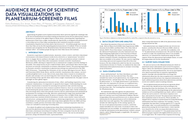 (PDF) Audience Reach of Scientific Data Visualizations in Planetarium ...