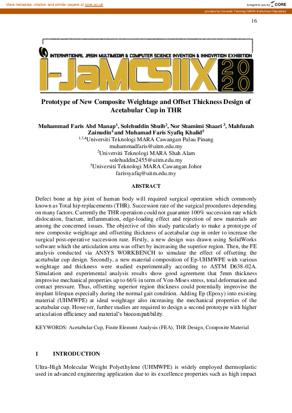 (PDF) Prototype of New Composite Weightage and Offset Thickness Design ...