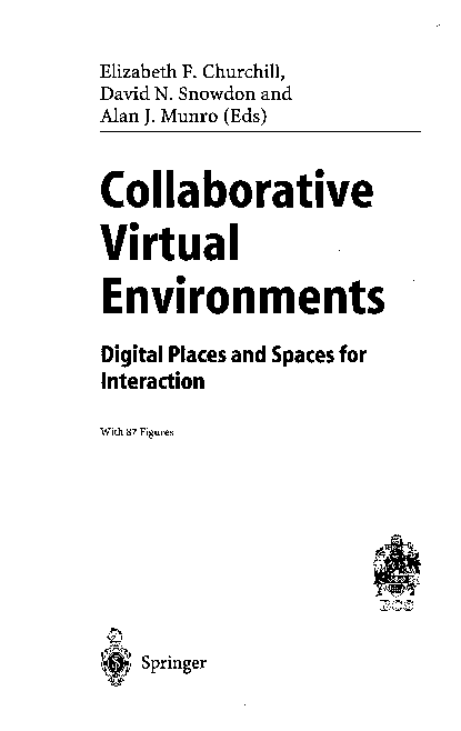 (PDF) Collaborative Virtual Environments: Digital Places and Spaces for ...
