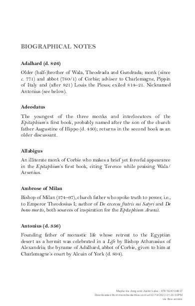 (PDF) Biographical notes