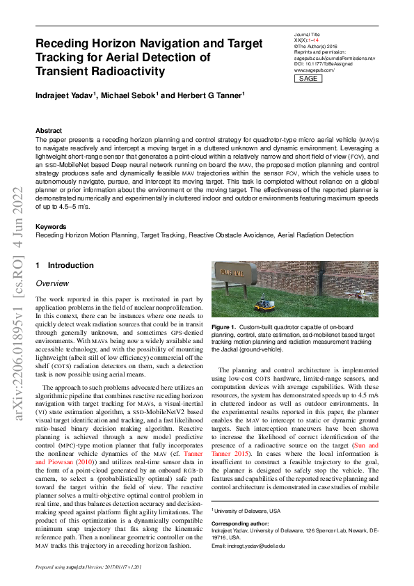 (PDF) Receding Horizon Navigation and Target Tracking for Aerial ...